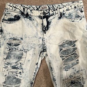 Distressed jeans